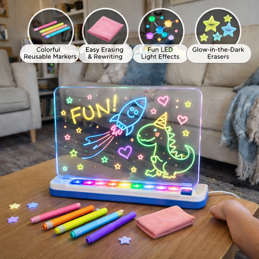 Acrylic LED writing board for writing and drawing