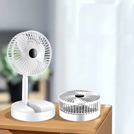 Best rechargeable table fan front view high speed cooling