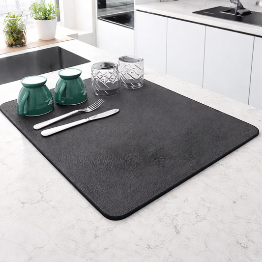 water absorbent kitchen sink drying mat for wet countertop