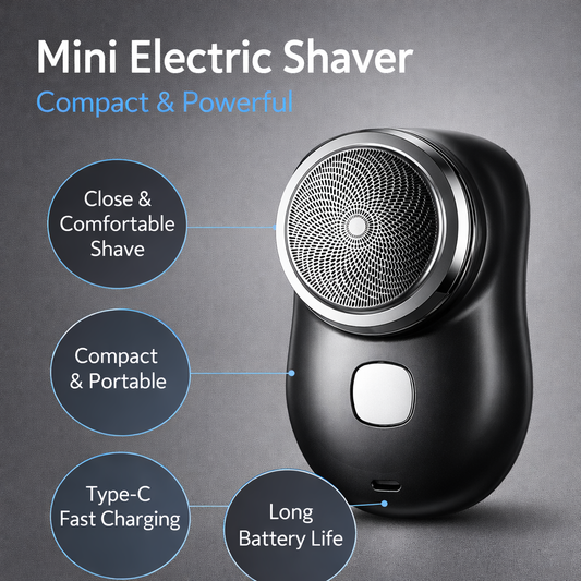Mini electric shaver with features