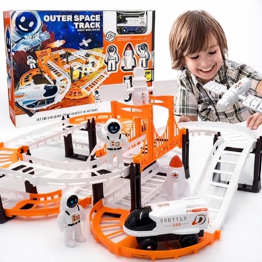 Astronaut Spaceship Track Set outer space toy set for kids